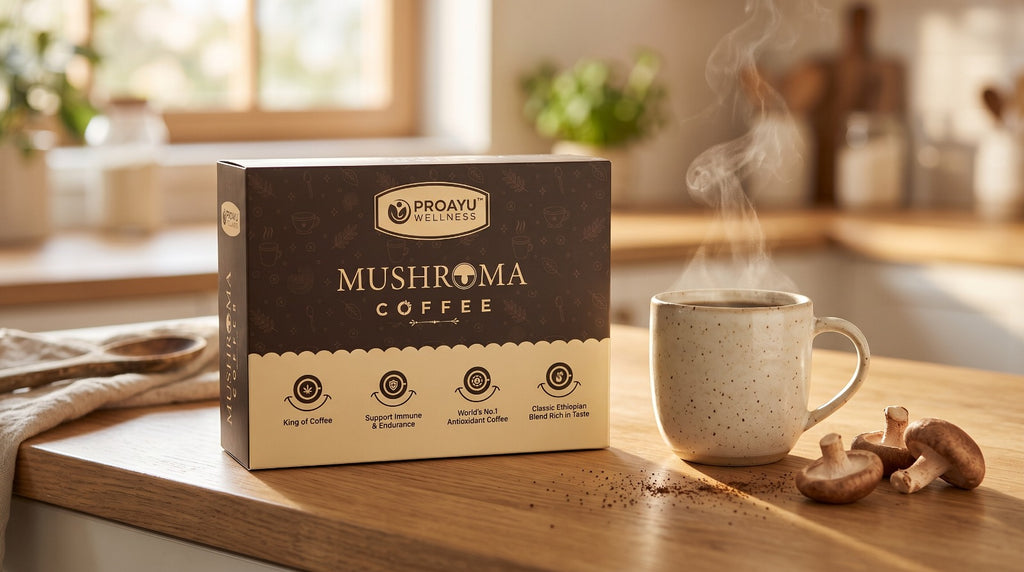 Premium Mushroom Coffee | Apoptogenic Coffee for Focus, Energy & Wellness