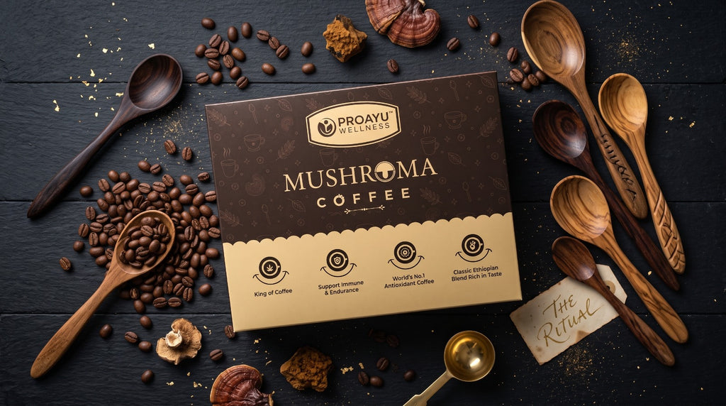 Premium Mushroom Coffee | Apoptogenic Coffee for Focus, Energy & Wellness