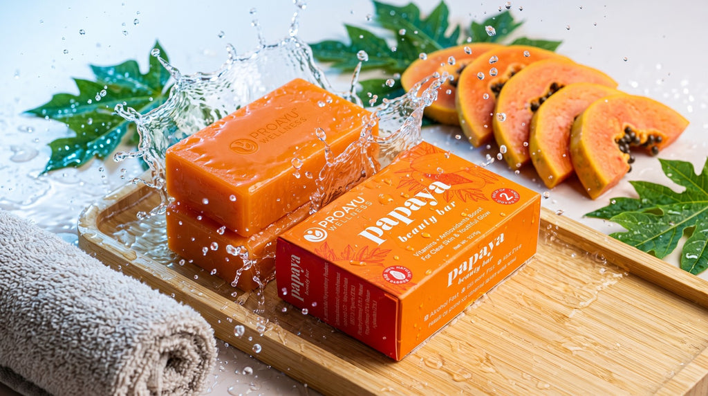 Papaya Beauty Soap – Skin Brightening & Glow Bar(Pack of 5 set)