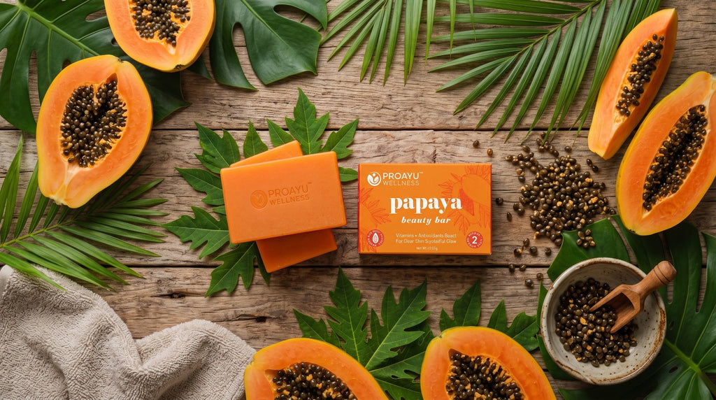 Papaya Beauty Soap – Skin Brightening & Glow Bar(Pack of 5 set)